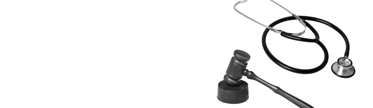 Gavel and stethoscope